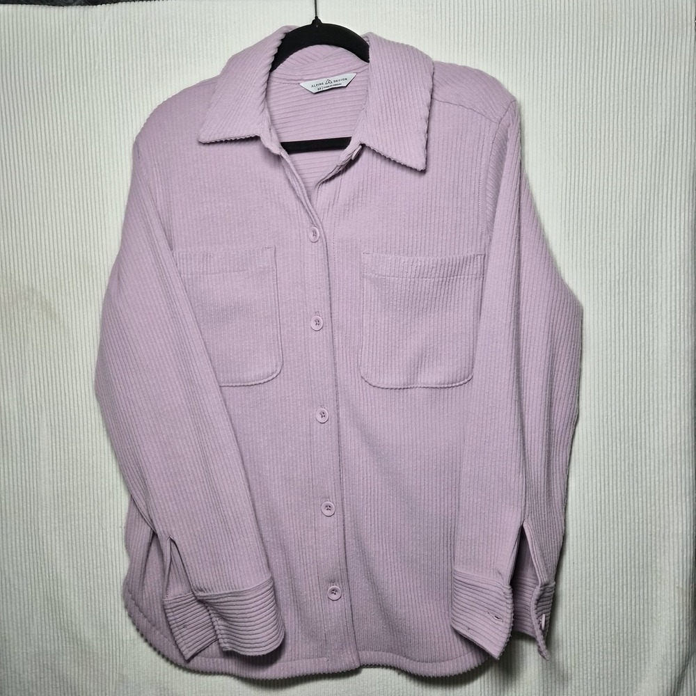 Alpine Design Women's Wanderful Cord Shirt Jacket Purple Medium
